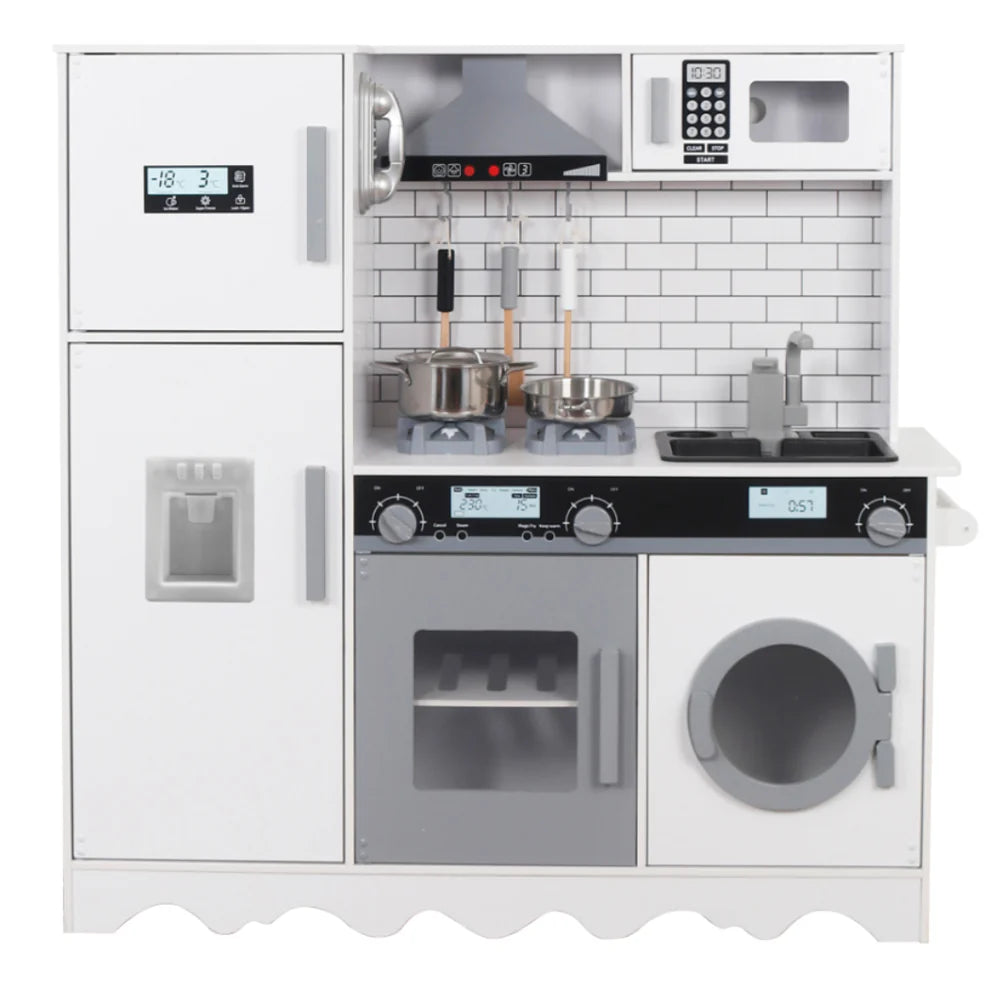 Wooden Play Kitchen for Kids