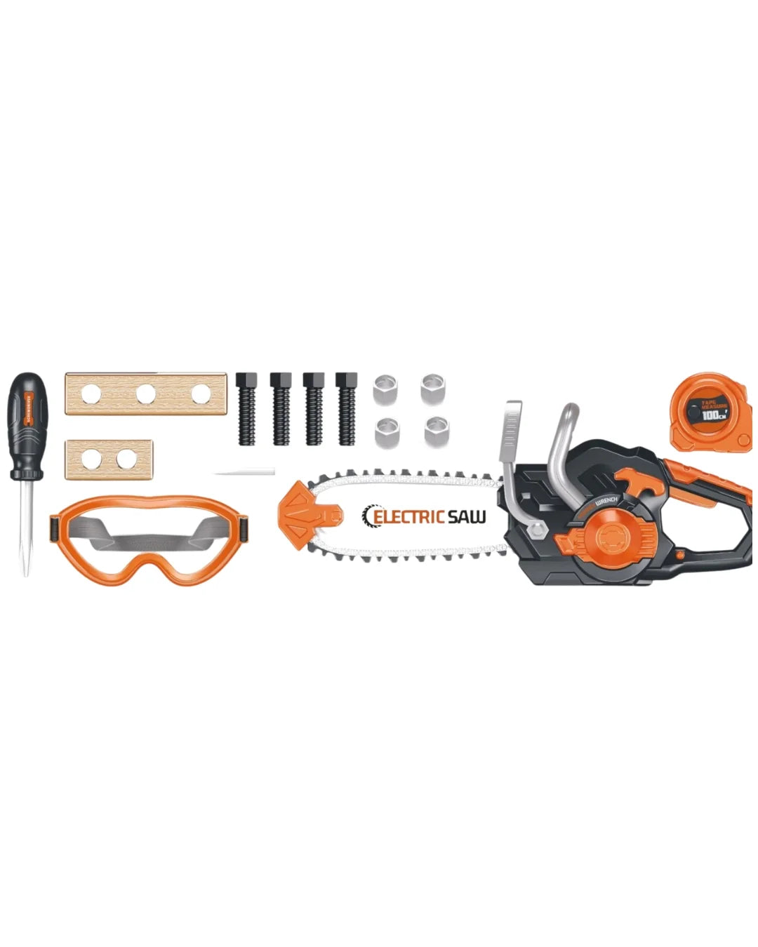 26-Piece Kids Tool Set with Toolbox & Toy Drill – Pretend Play Construction Set