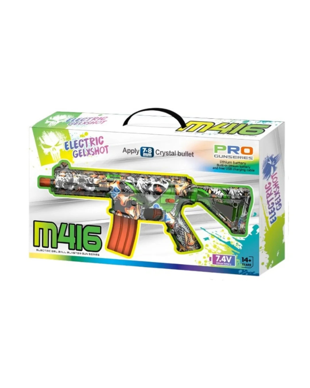 PRO M416 Electric Gel Ball Blaster | 7.4V Lithium Battery