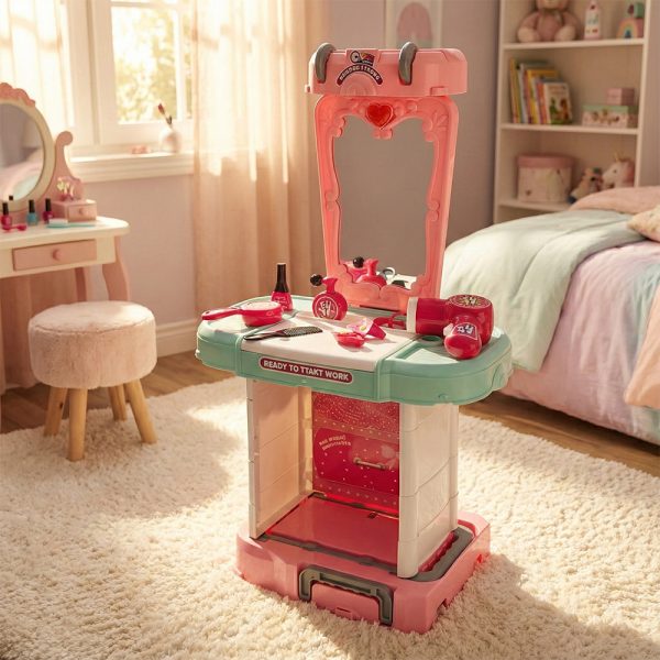 Dresser Makeup Station Toy for Girls – Light & Music