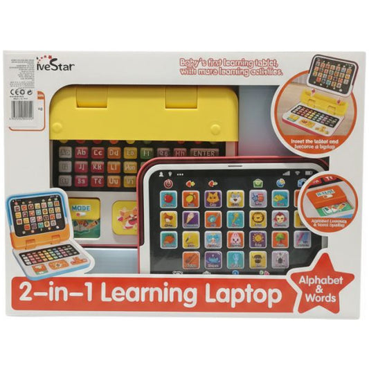Interactive Laptop for Toddlers with Animated Screen: Teach Letters, Numbers, Colors, and Music for 1-4 Year Olds