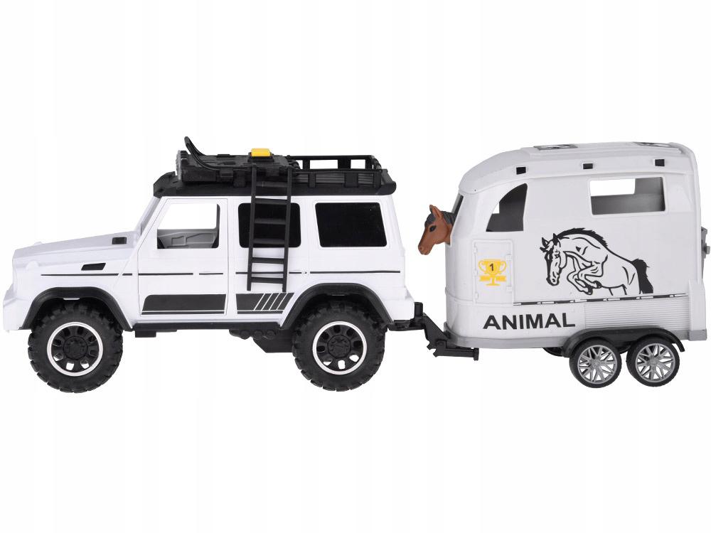 Off-road vehicle with an opening trailer + HORSE