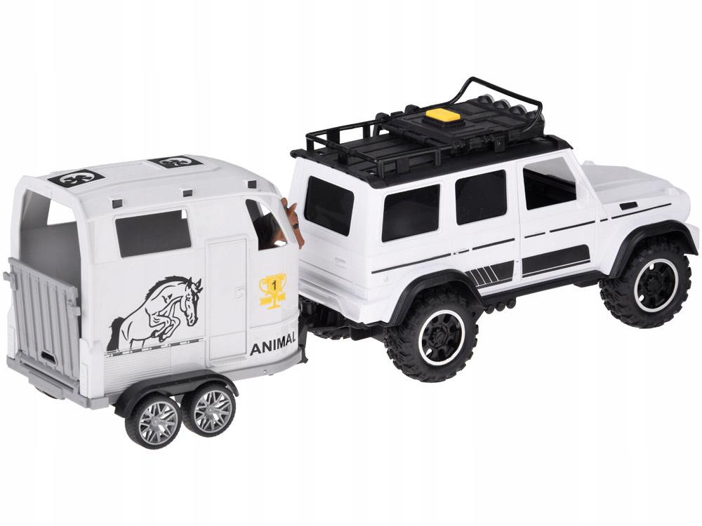 Off-road vehicle with an opening trailer + HORSE