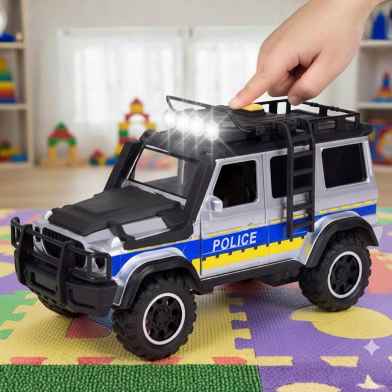 WOOPIE Off-road Police Car Set with Horse Trailer