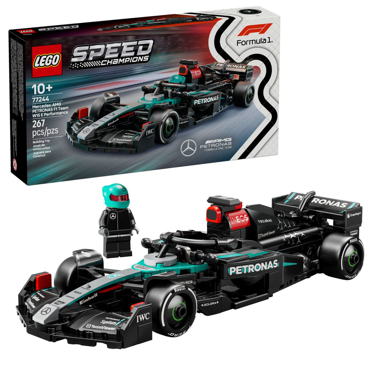 LEGO Speed Champions Mercedes-AMG F1 W15 Race Car 77244 – 267 Pieces