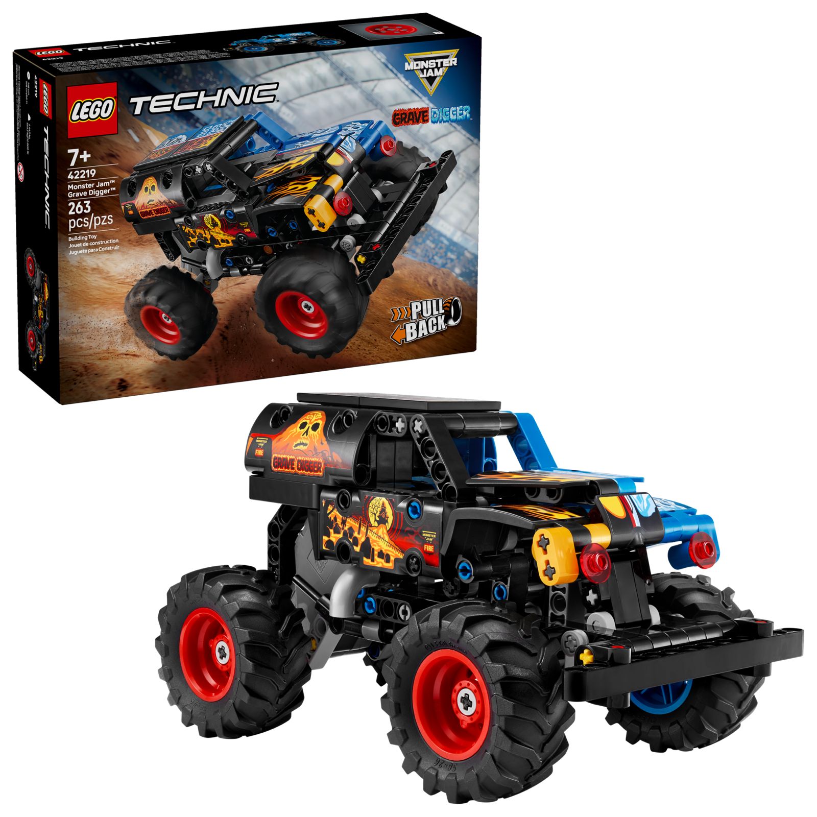 LEGO Technic Monster Jam Grave Digger Fire & Ice 42219 – 263 Pieces