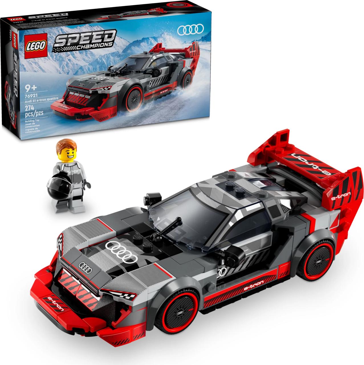 LEGO Speed Champions Audi S1 e-tron quattro Race Car 76921 – 274 Pieces
