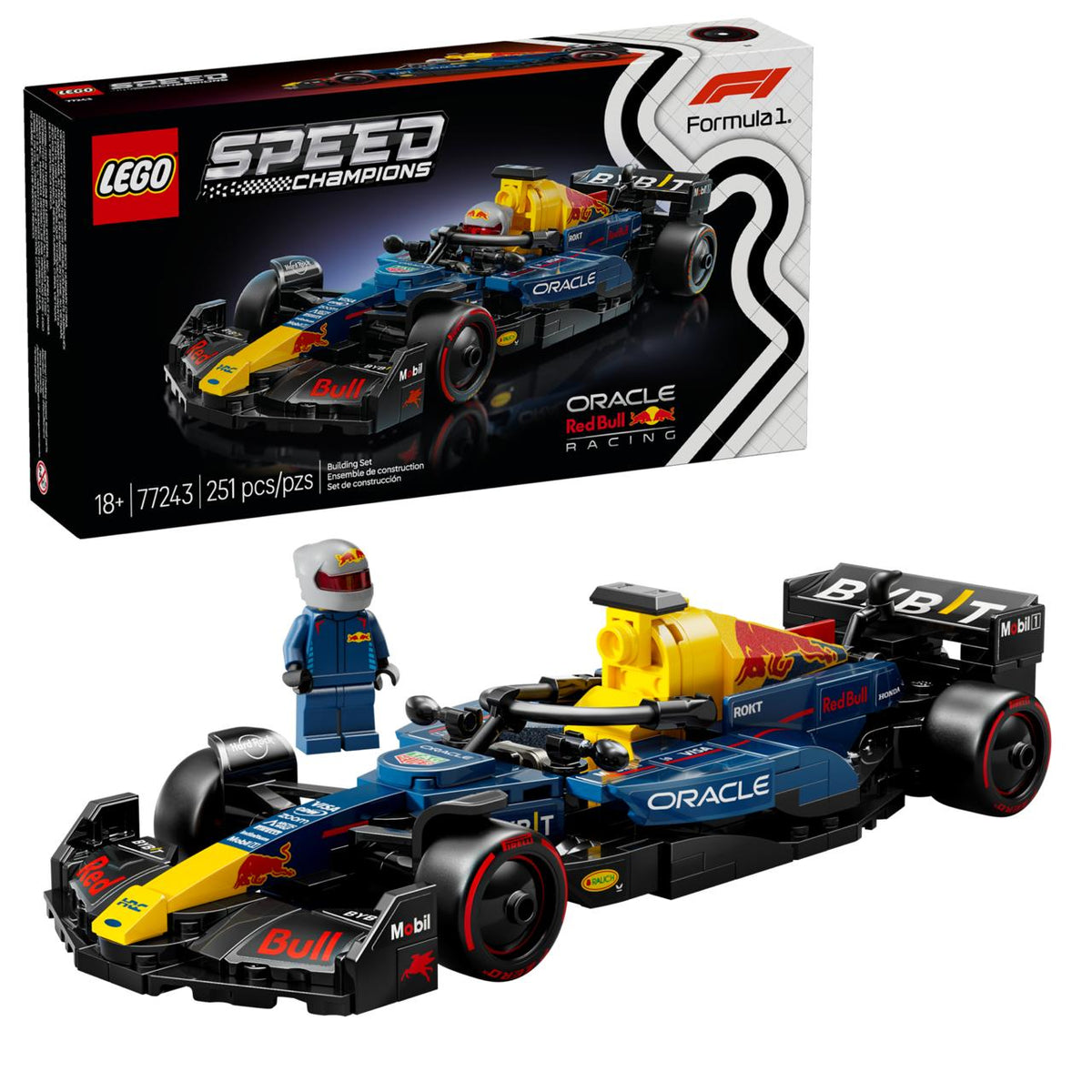 LEGO Speed Champions Oracle Red Bull Racing RB20 F1 Race Car 77243 – 251 Pieces