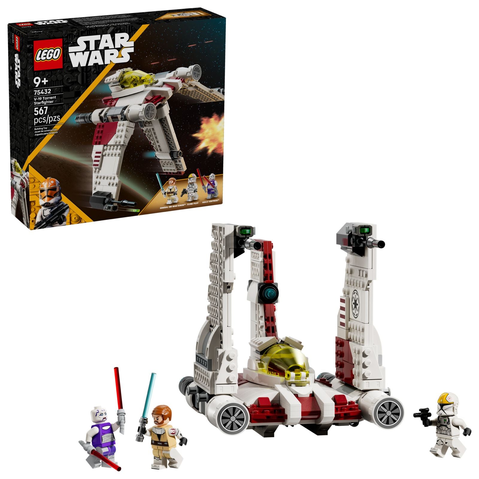 LEGO Star Wars V-19 Torrent Starfighter 75432 – 567 Pieces