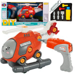 Take Apart Excavator Truck with Electric Drill – Construction Building Toy