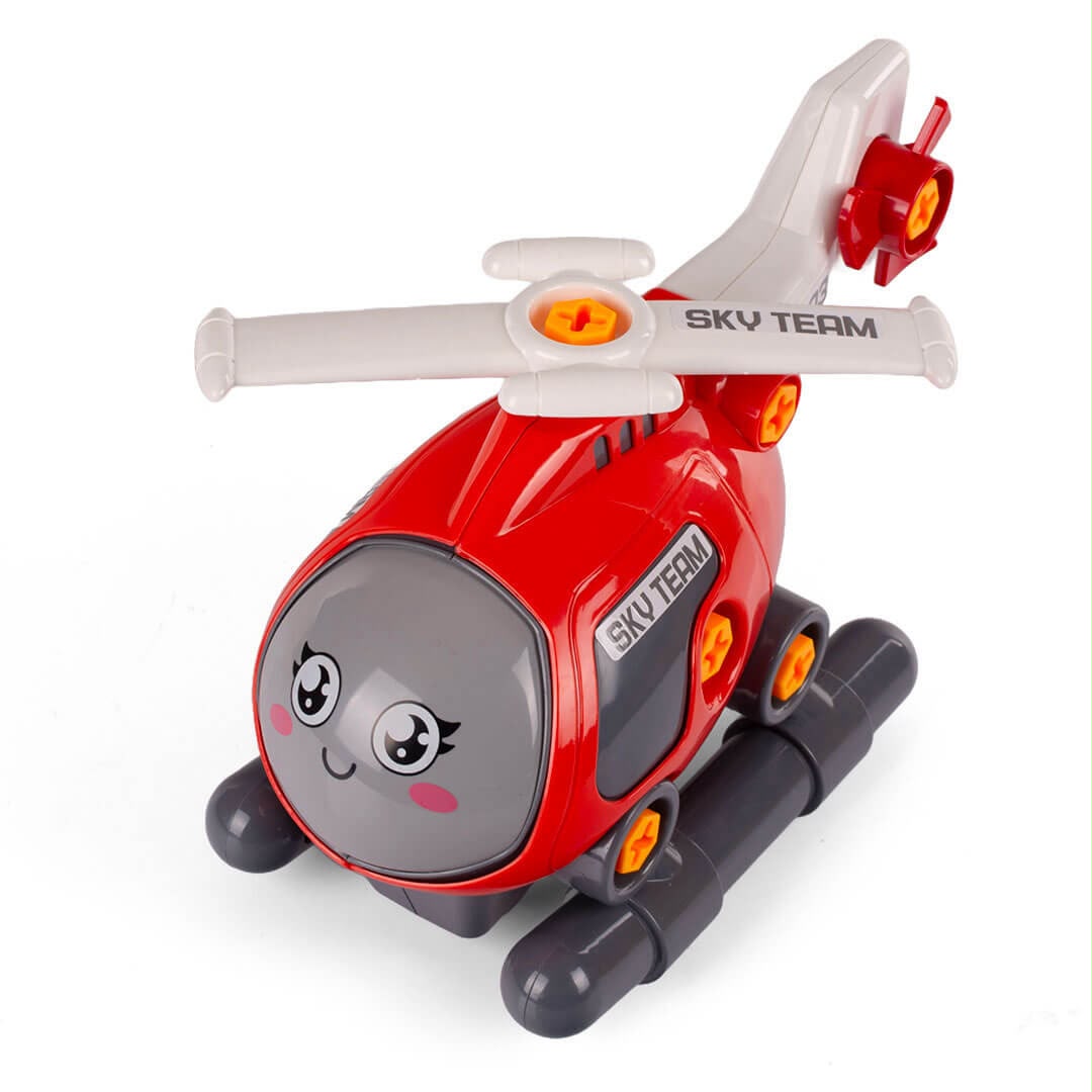 Take Apart Excavator Truck with Electric Drill – Construction Building Toy