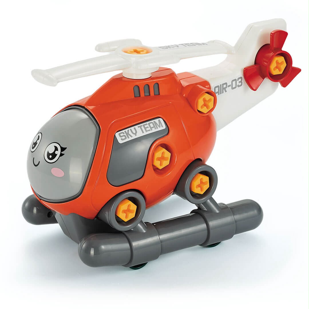 Take Apart Excavator Truck with Electric Drill – Construction Building Toy