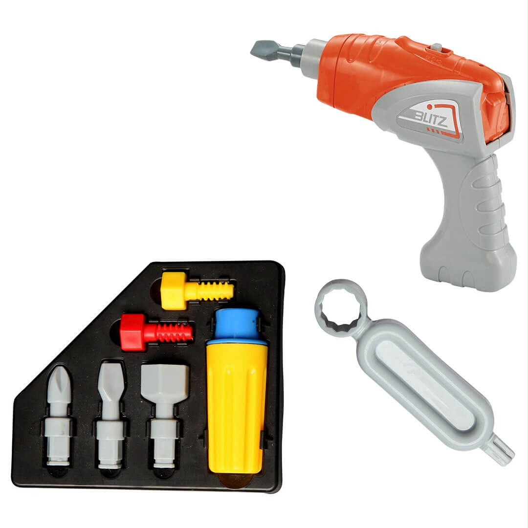 Take Apart Excavator Truck with Electric Drill – Construction Building Toy