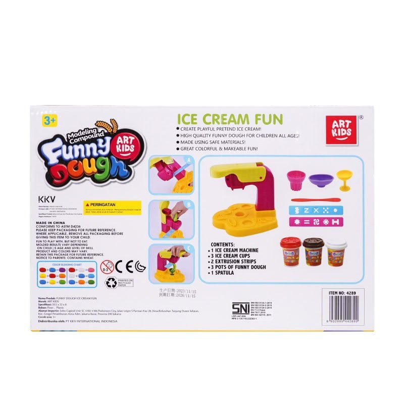 Art Kids Funny Dough ice cream fun