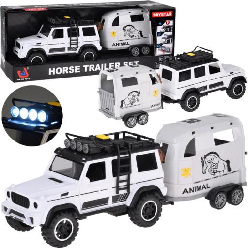 Off-road vehicle with an opening trailer + HORSE
