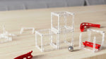 MagnetCubes Rollercoaster Marble Run – 64 Cubes