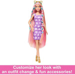 Barbie Fun & Fancy Hair Doll JDC85 – Extra-Long Hair & Styling Accessories