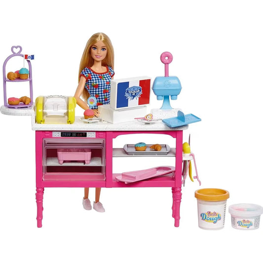 Barbie Buddy's Café Playset HJY19 – Barbie Bakery & 18 Pieces