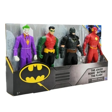 Spin Master Characters 15 cm Set of 4 Characters Batman, Robin, Joker, Flash