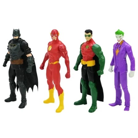 Spin Master Characters 15 cm Set of 4 Characters Batman, Robin, Joker, Flash
