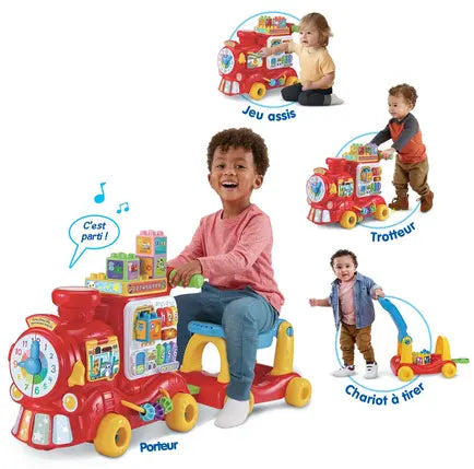 VTech Tchou Tchou Loco – 4-in-1 Ride-On & Activity Walker