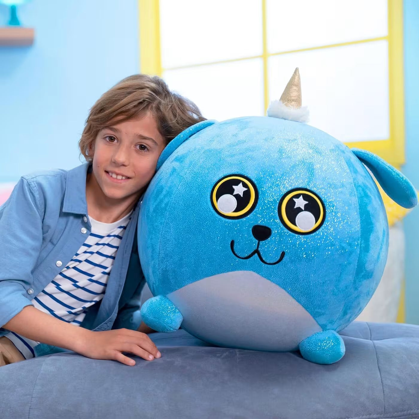 eolo Biggies XXL Fantasy - Plush Ball Blue Dog