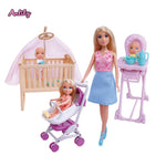 Anlily 11.5-Inch Doll with Baby Care Set – Multicolor