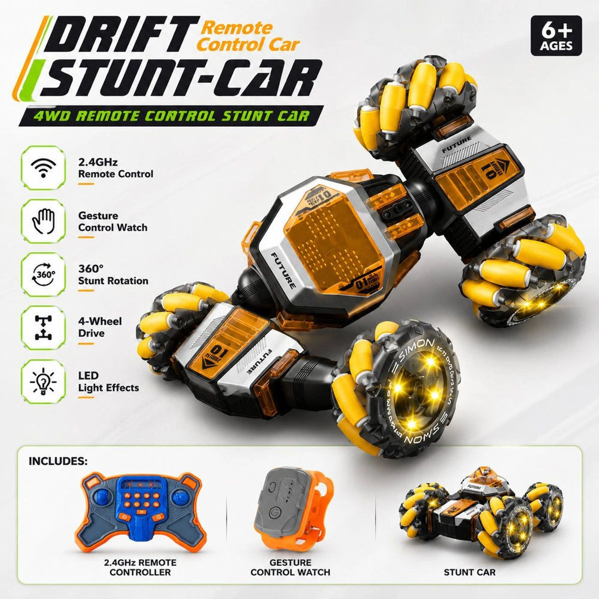 Gesture-Controlled Stunt Car