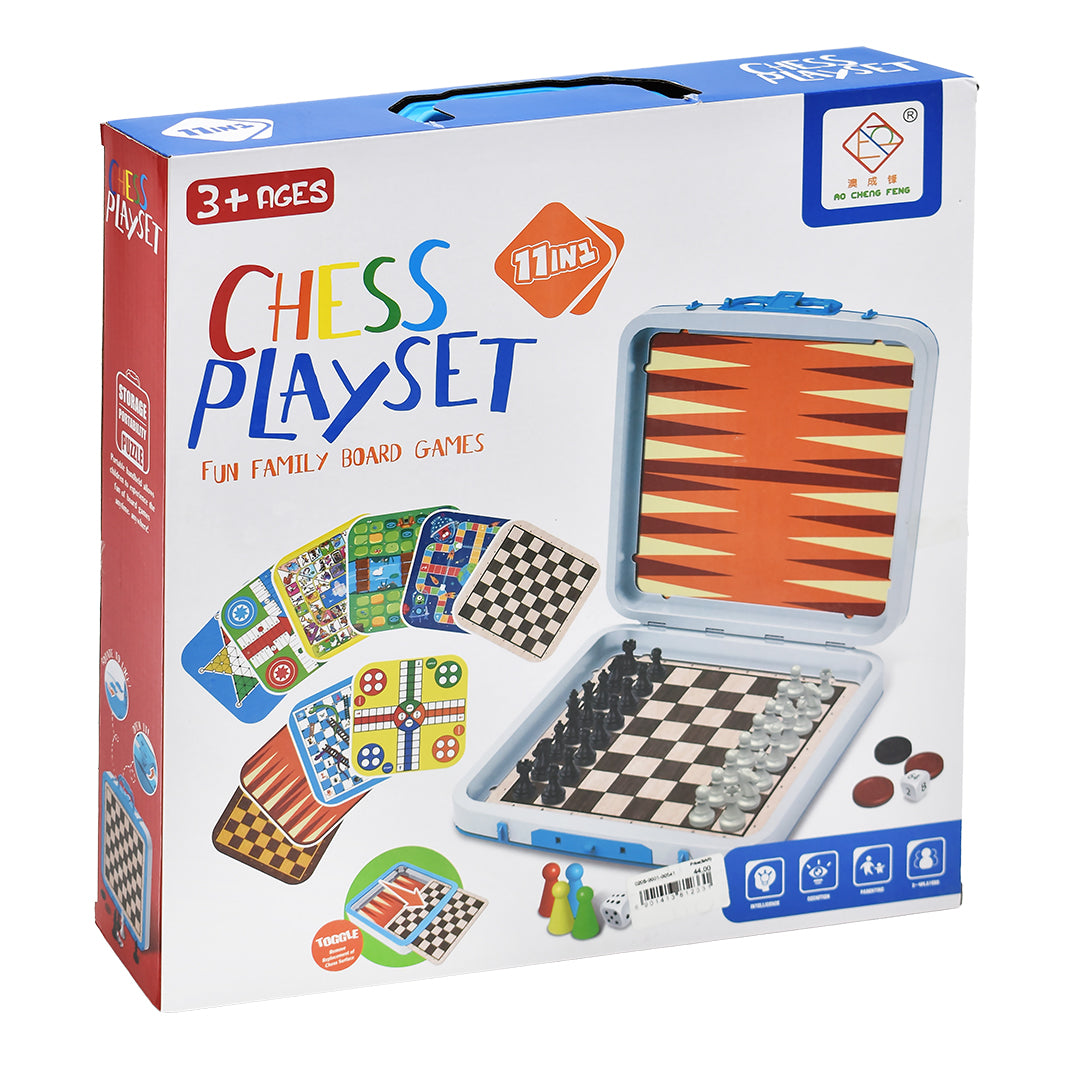 Chess playset 11-In-1 Brain Teaser Kit