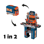 2-in-1 Kids Tool Set 65-Piece – Portable Tool Box & Construction Play Set