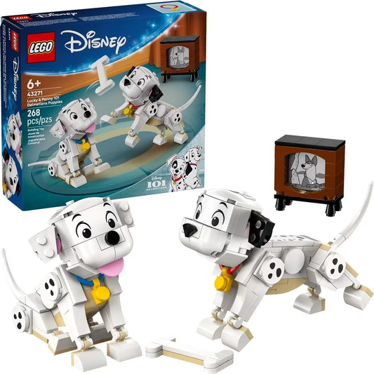 LEGO Disney Lucky & Penny 101 Dalmatians Puppies 43271 – Building Set, 268 Pieces