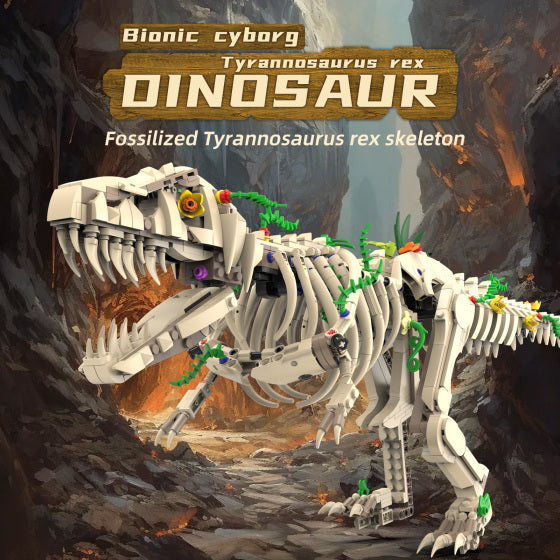 Mechanical Bionic cyborg Tyrannosaurus rex DINOSAUR
