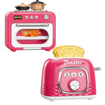 Kids Kitchen Toaster & Oven Pretend Play Set