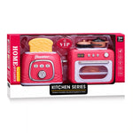 Kids Kitchen Toaster & Oven Pretend Play Set