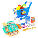 Supermarket Pretend Play Set with Cash Register & Shopping Cart