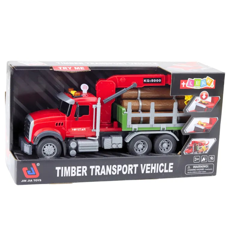 Timber Crane Truck, Interactive Vehicle 63cm