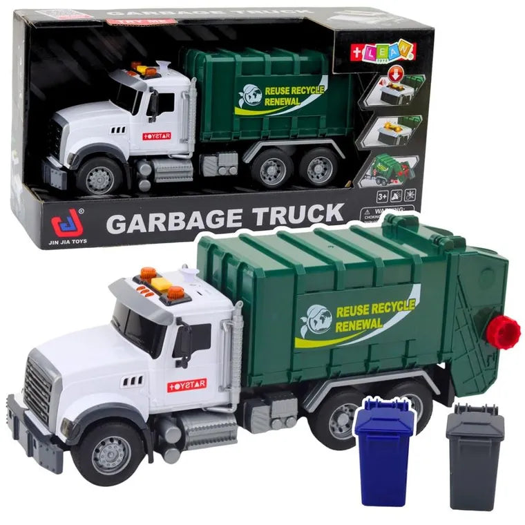 Garbage Truck, City Vehicle, Green, 1:14