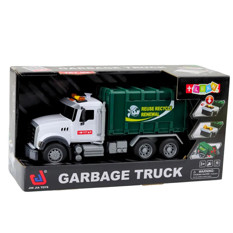Garbage Truck, City Vehicle, Green, 1:14