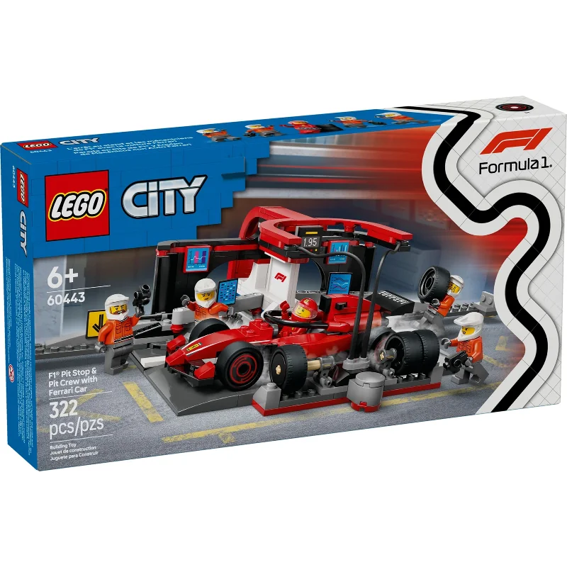 LEGO  F1 Pit Stop & Pit Crew with Ferrari Car