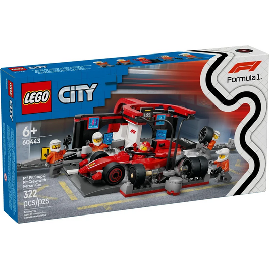LEGO  F1 Pit Stop & Pit Crew with Ferrari Car