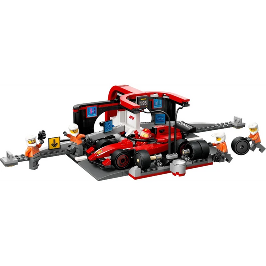 LEGO  F1 Pit Stop & Pit Crew with Ferrari Car