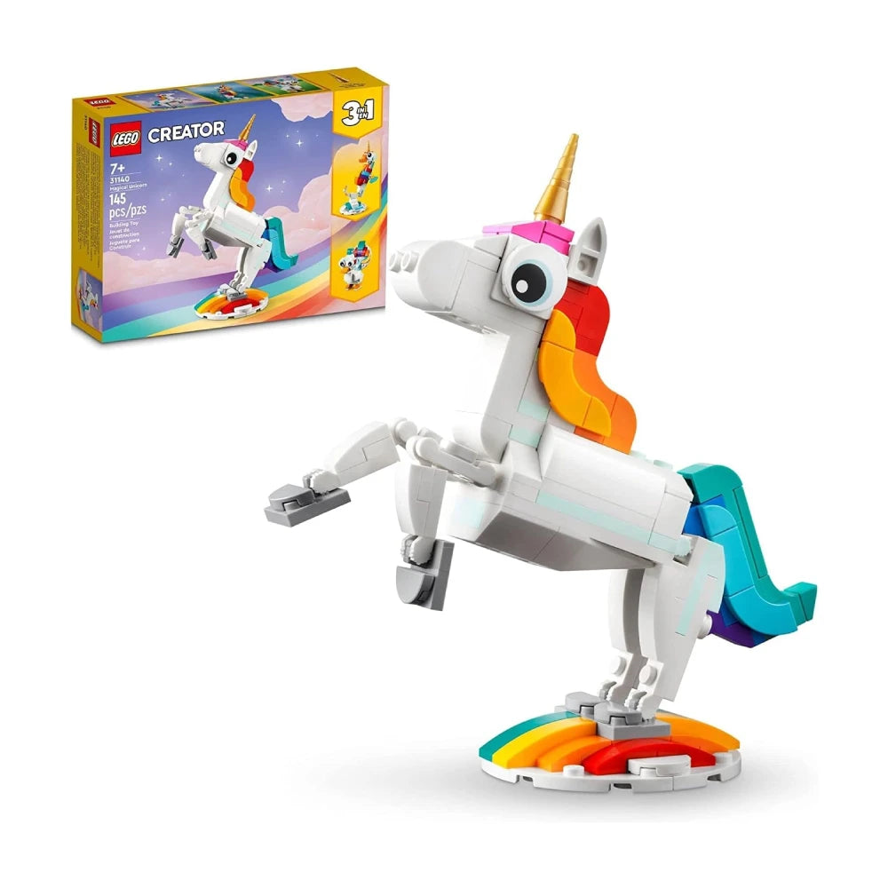 LEGO Creator 3-in-1 Magical Unicorn 31140 | 145 Pieces