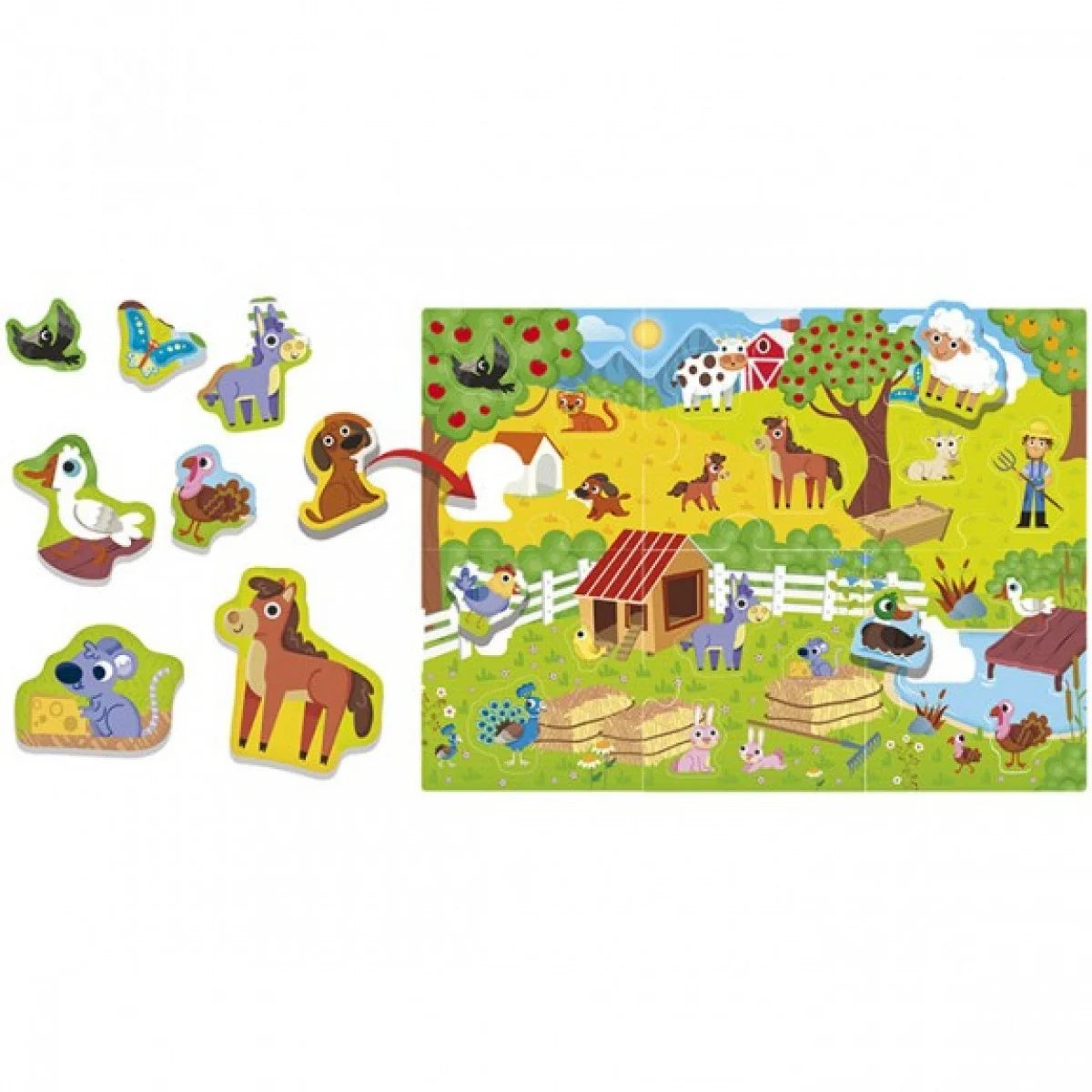 Lisciani Montessori The Farm Puzzle