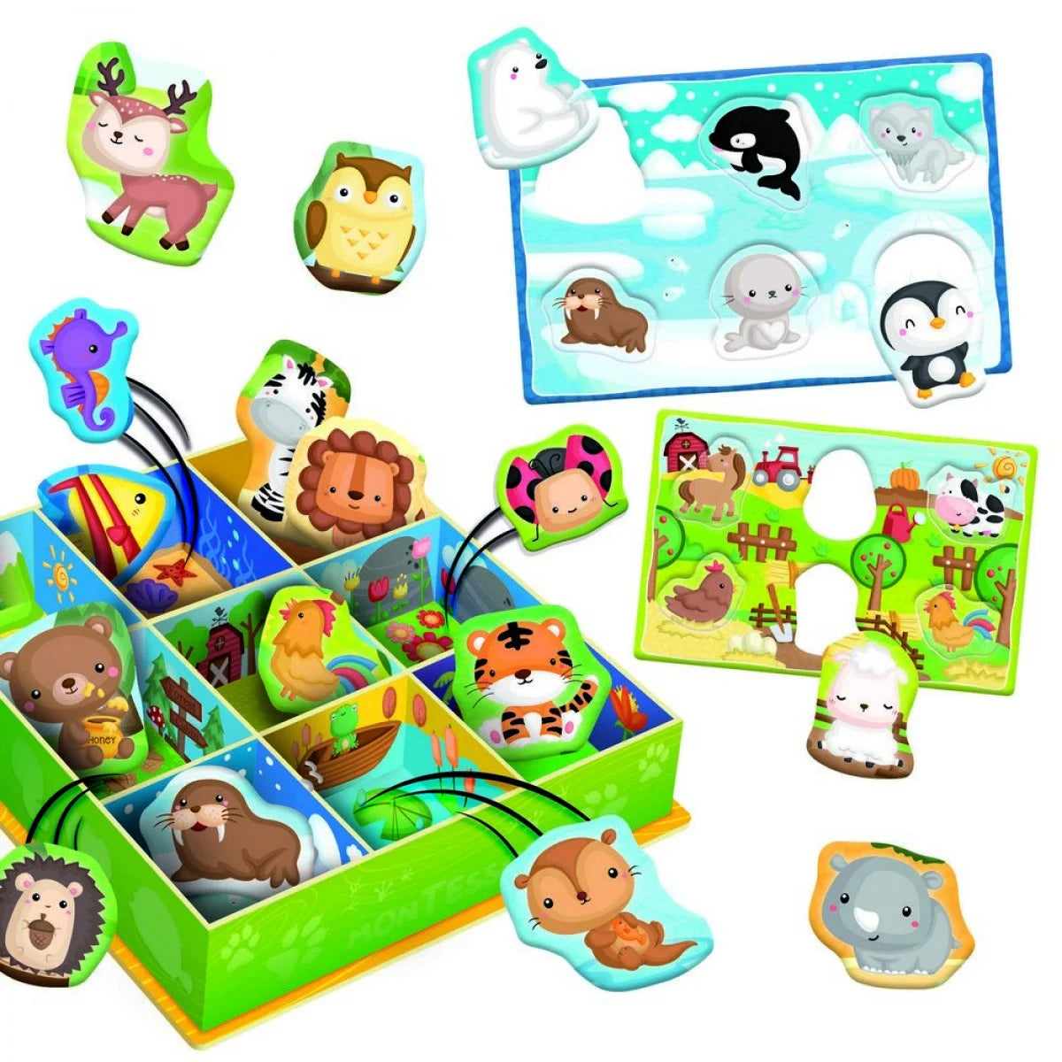 Lisciani Montessori Baby Happy Animals