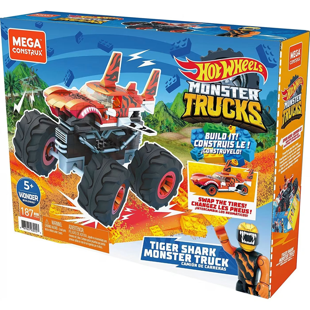 MEGA Mega Constract Hot Tiger Shark Monster Truck 187Pcs