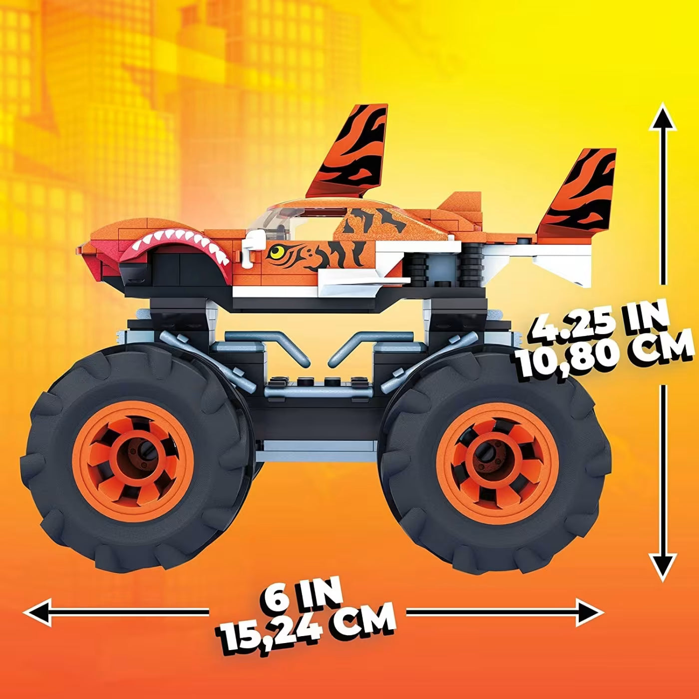 MEGA Mega Constract Hot Tiger Shark Monster Truck 187Pcs