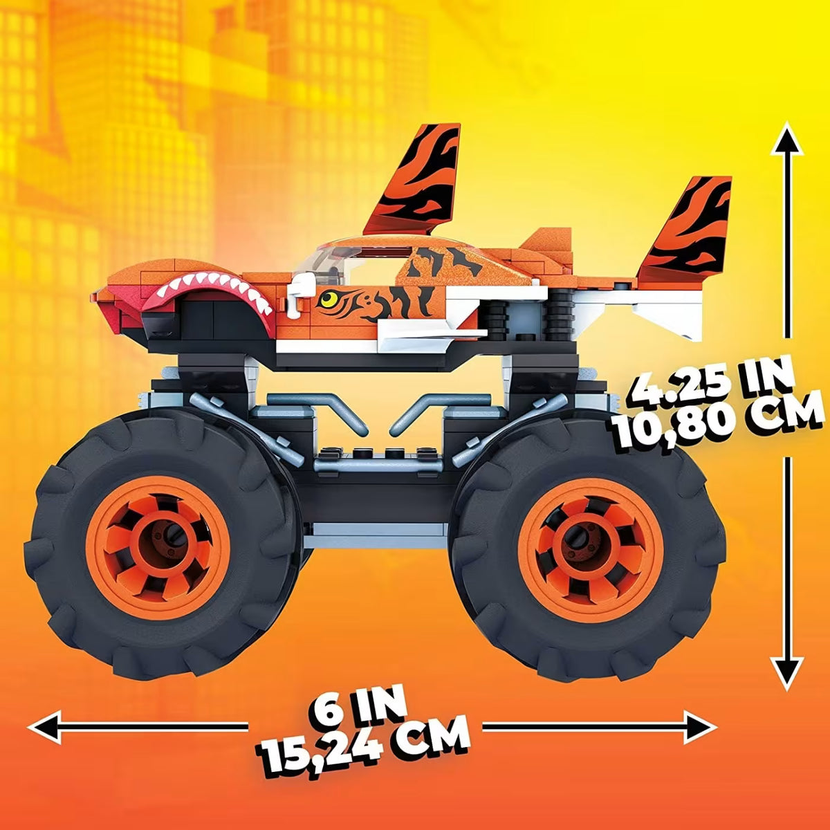 MEGA Mega Constract Hot Tiger Shark Monster Truck 187Pcs