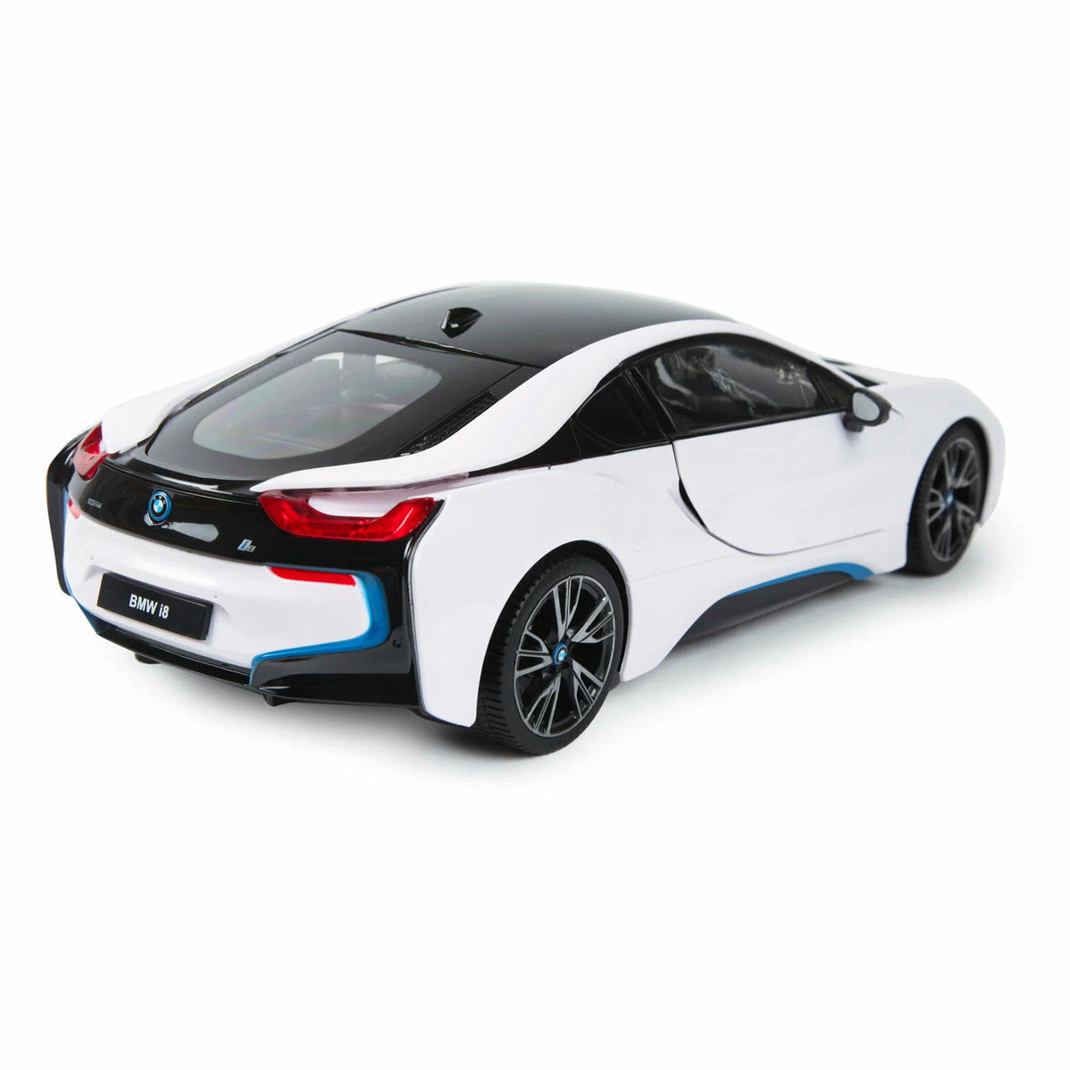Rastar BMW i8 1:14 Remote Control Car – White/Matte Black | 71070