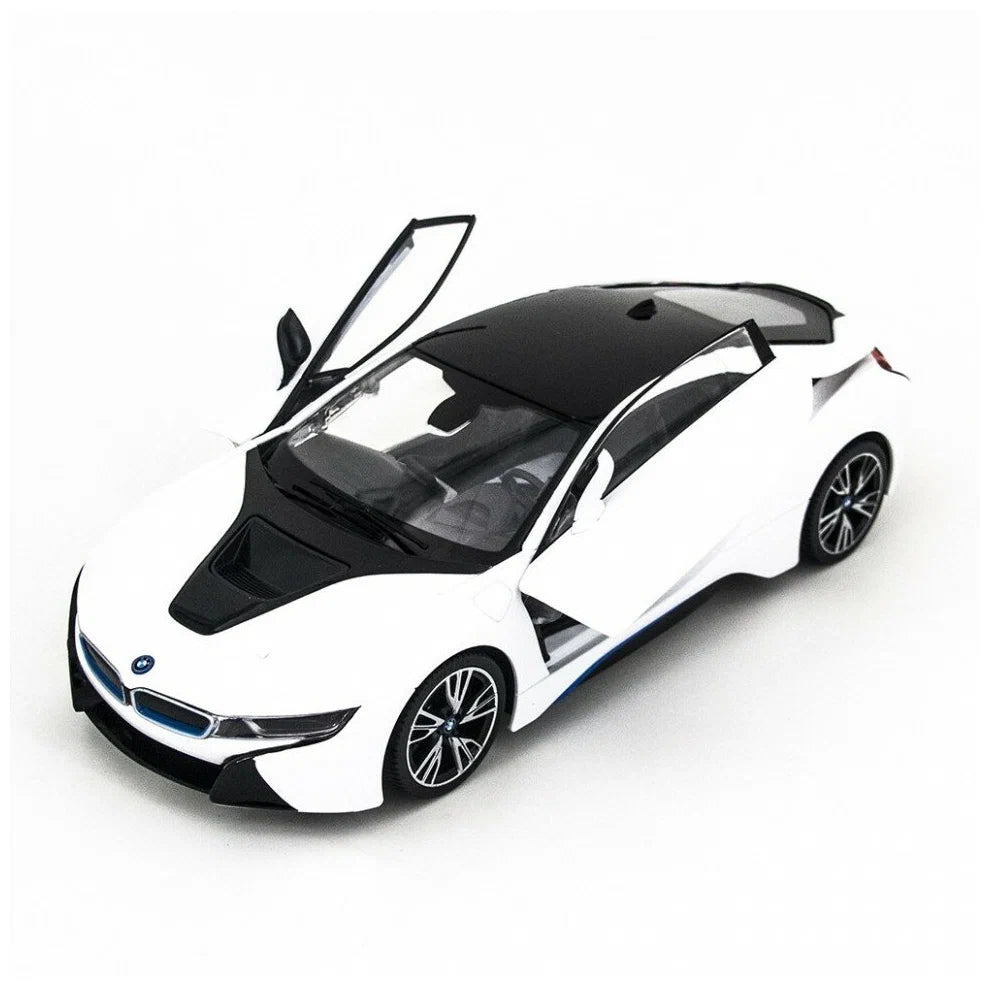 Rastar BMW i8 1:14 Remote Control Car – White/Matte Black | 71070