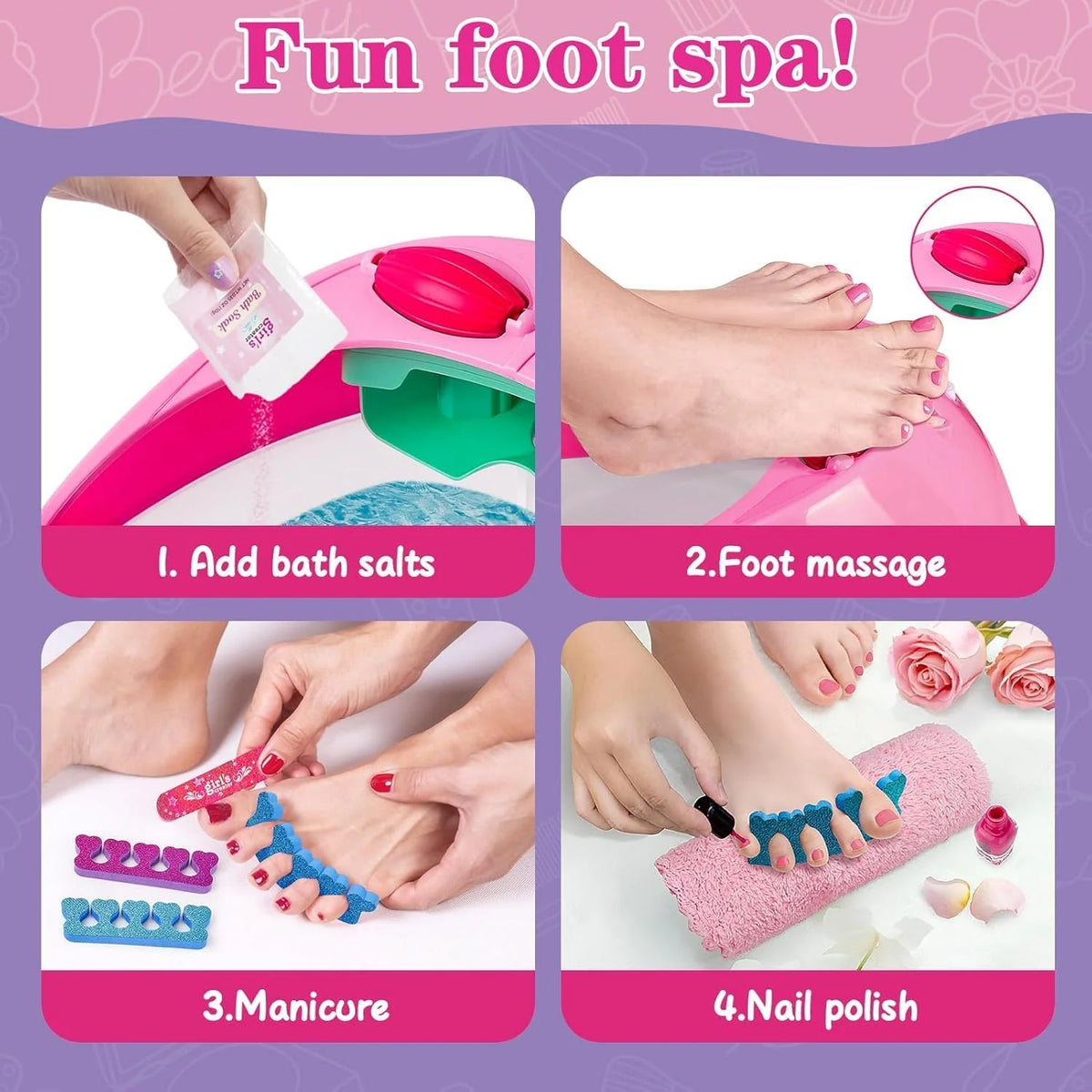 Pedicure Spa Set  – Kids Beauty & Salon Play Set